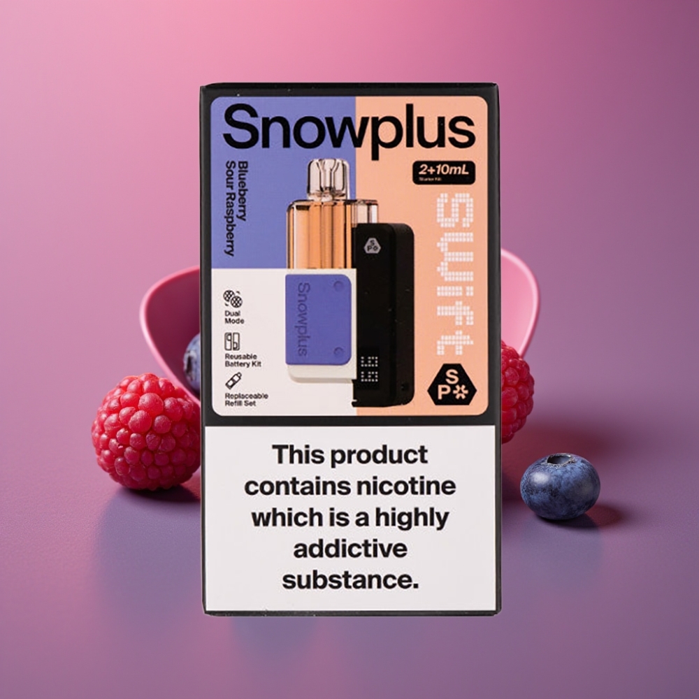 Snowplus Swift 5000 Puffs Dual Mesh Prefilled Pod Kit Borůvka Kyselá Malina
