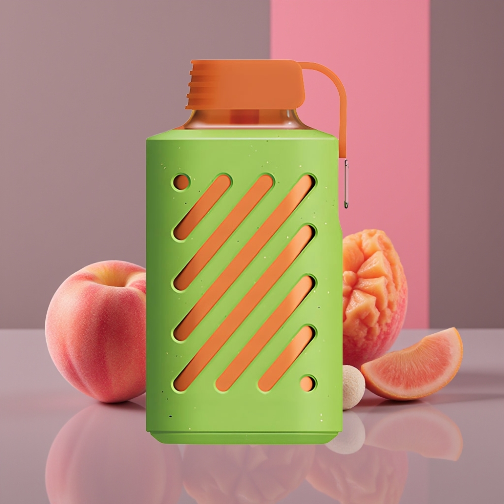 VOZOL GEAR 10000 Disposable Vape Broskev Mango Vodní Meloun 10000 Puffů, 20 ml, 20/50mg/ml Nikotinu, 65% PCR Materiálů