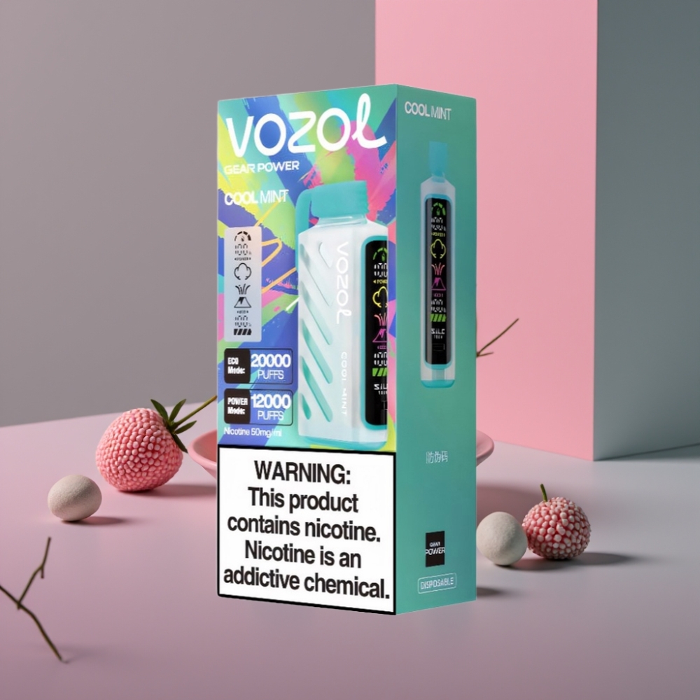 VOZOL Gear Power 20000 Puffs Disposable Vape Mátově Mátová s S.i.L.C. Tech, 20mL, 50mg
