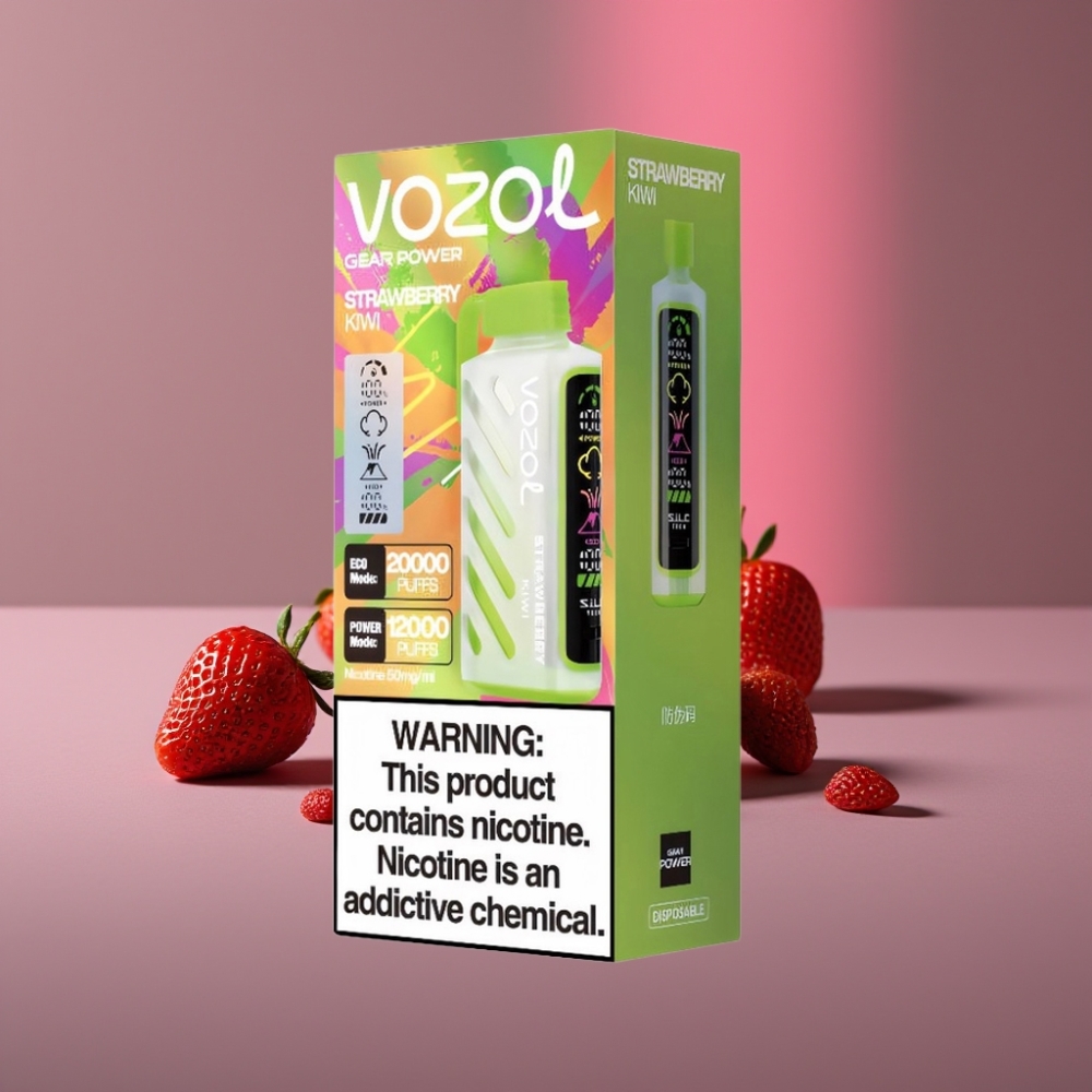 VOZOL Gear Power 20000 Puffs S.i.L.C. Tech Dual Mesh Coil 20mL Jahoda Kiwi