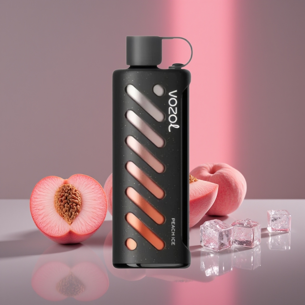 VOZOL Gear Shisha 25000 Puffs Dual Mesh 1000mAh 5mg/ml Broskvový Led