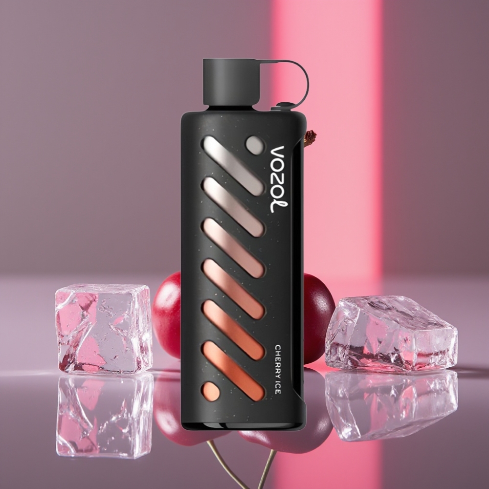 VOZOL Gear Shisha 25000 Puffs Dual Mesh 1000mAh 5mg/ml Třešňový Led