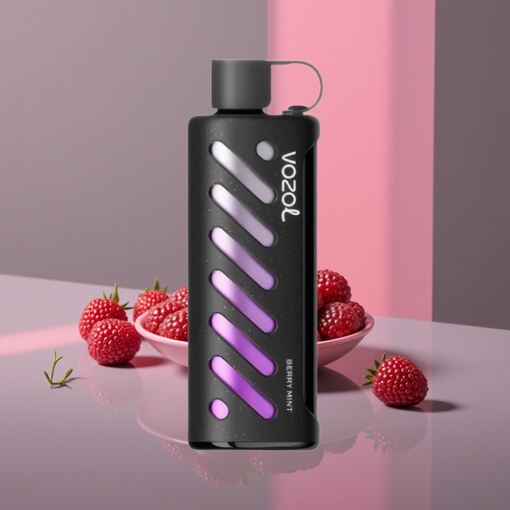 VOZOL Gear Shisha 25000 Puffs Dual Mesh Berry Máta 1000mAh 5mg/ml S.i.L.C Tech