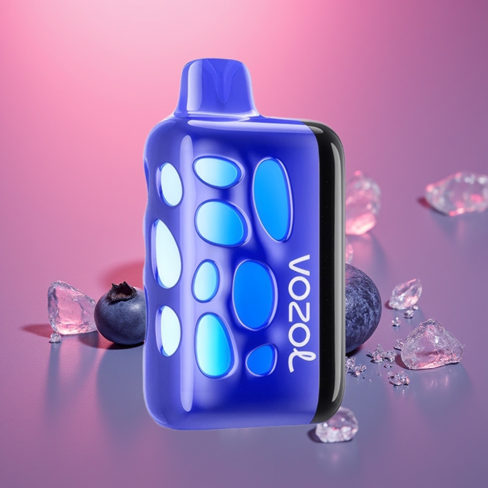 VOZOL RAVE 40000 Disposable Vape Borůvková Mražená 270° Vibrační Glow Beat-Synced Party 80% Nabití za 20 Min 1000mAh