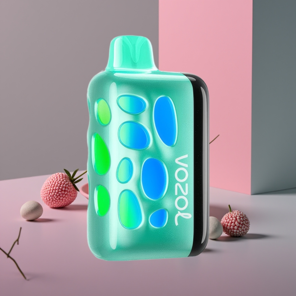 VOZOL RAVE 40000 Disposable Vape Chladivá Měta, 270° Vibrační Design, 1000mAh