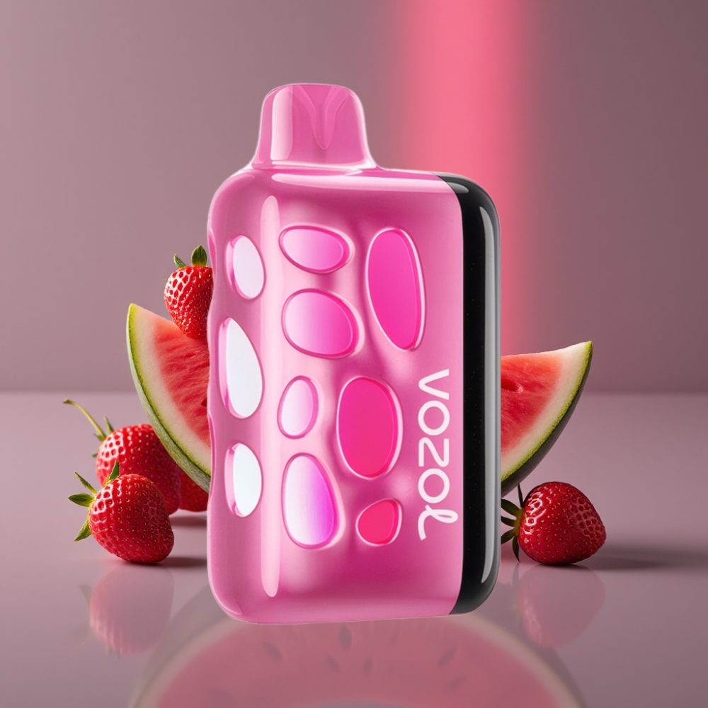 VOZOL RAVE 40000 Disposable Vape Jahoda Meloun, 270° Svítící Design, 1000mAh
