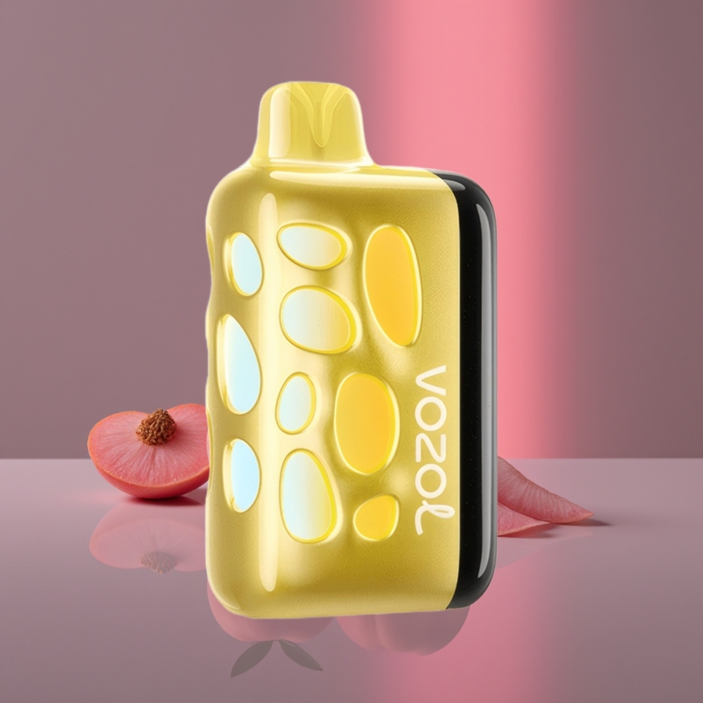 VOZOL RAVE 40000 Disposable Vape Mango Broskev, 270° Světelný Design, 1000mAh, 20/50mg/ml
