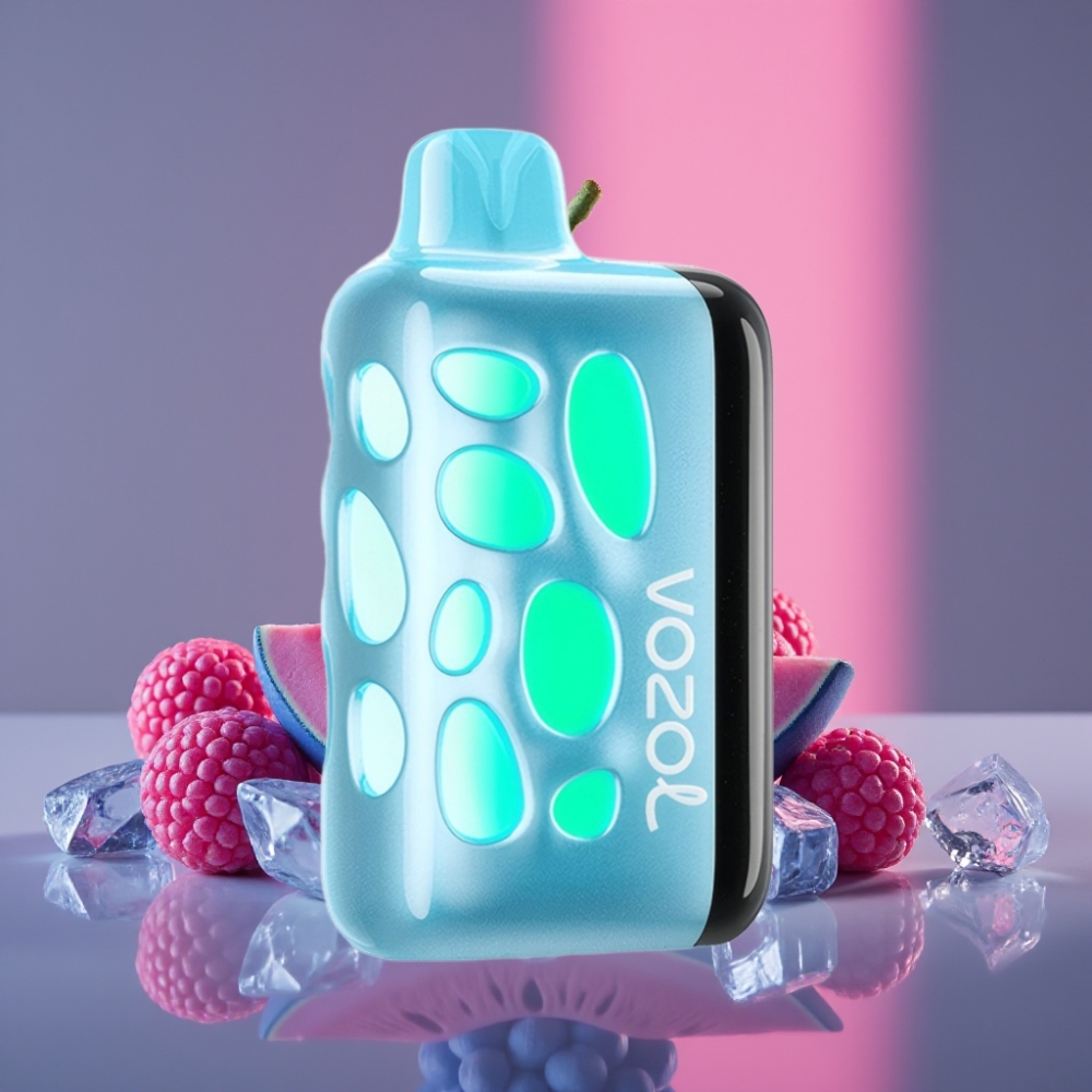 VOZOL RAVE 40000 Disposable Vape Modrá Malina Led s Nabíjením 80% za 20 Min, 1000mAh Baterie
