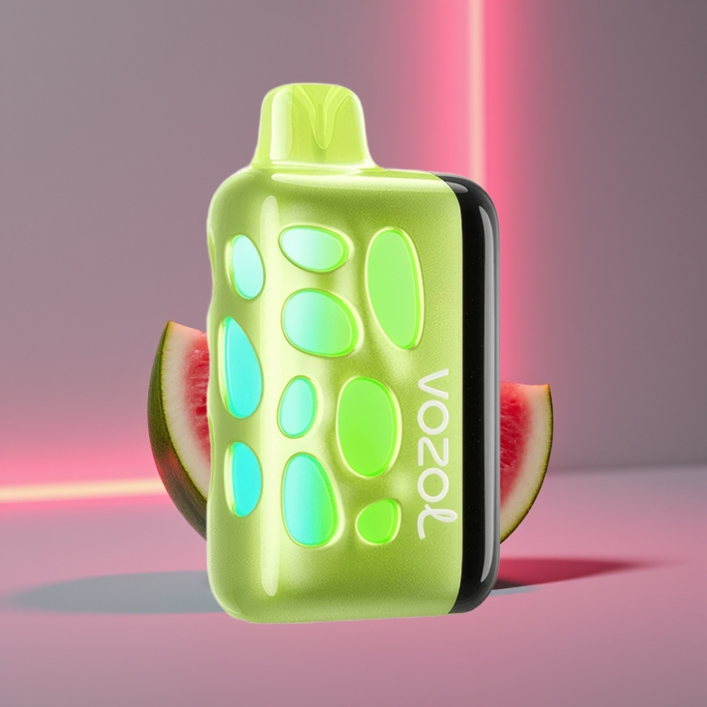 VOZOL RAVE 40000 Disposable Vape Vodní meloun žvýkačka, 270° Vibrující design, Beat-Synced Party Mode, 80% nabití za 20 min, 1000mAh