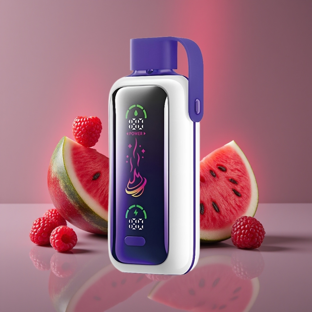 VOZOL Star 20000 Puffs Disposable Vape Malina Vodní Meloun 2,2" HD zrcadlový displej Dvojitá síťka 650mAh 0/20/50mg/ml