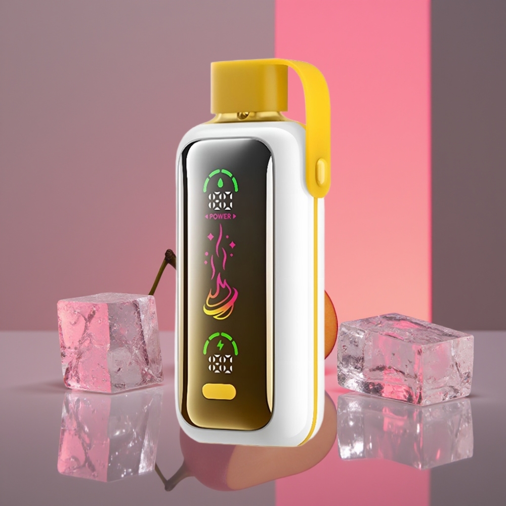 VOZOL Star 20000 Puffs Disposable Vape Mango Ledová s 2,2" HD zrcadlovým displejem, duální mesh, 650mAh