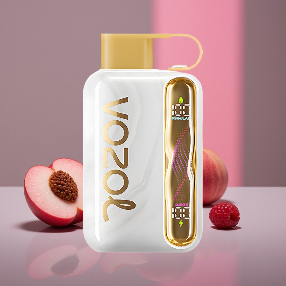 VOZOL STAR 40000 Puffs Disposable Vape Bílá broskev malina 1000mAh Type-C 20/50mg/ml