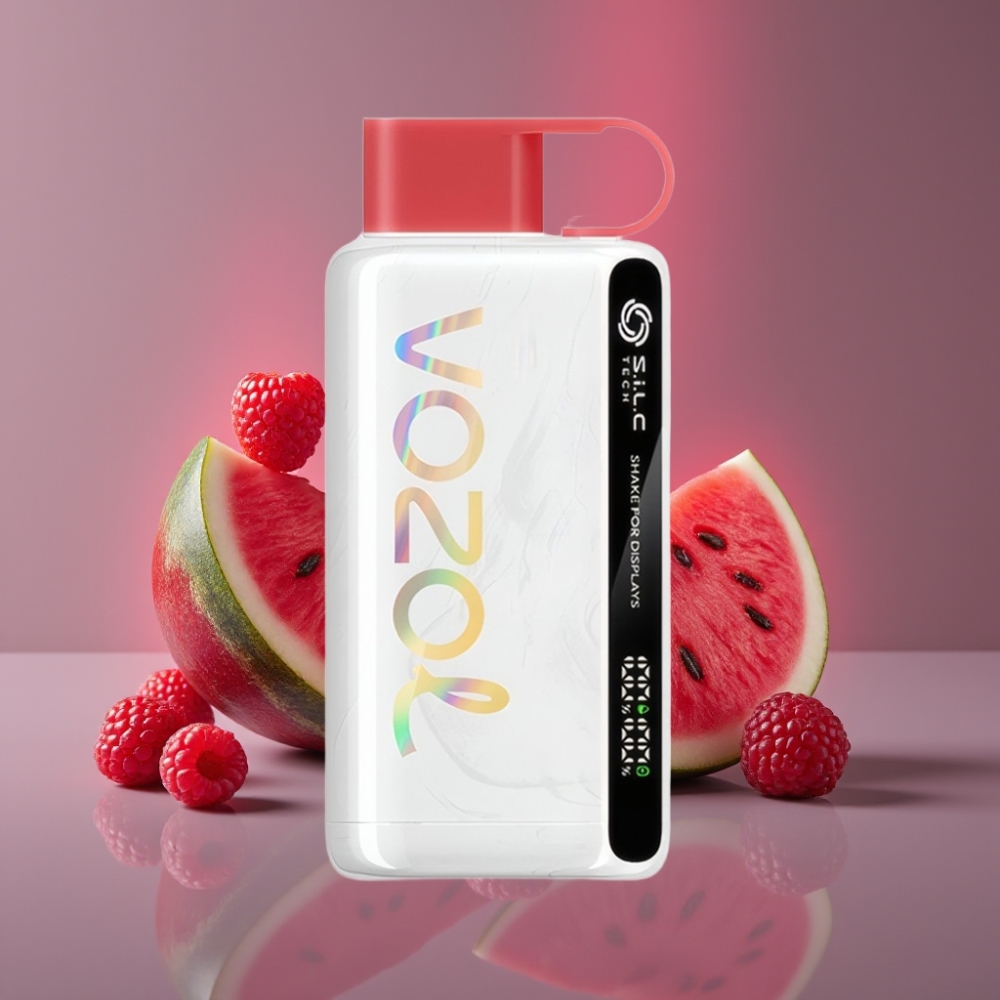 VOZOL STAR 9000/12000 Disposable Vape Malina Vodní Meloun S.i.L.C TECH 650mAh 30% rychlejší nabíjení