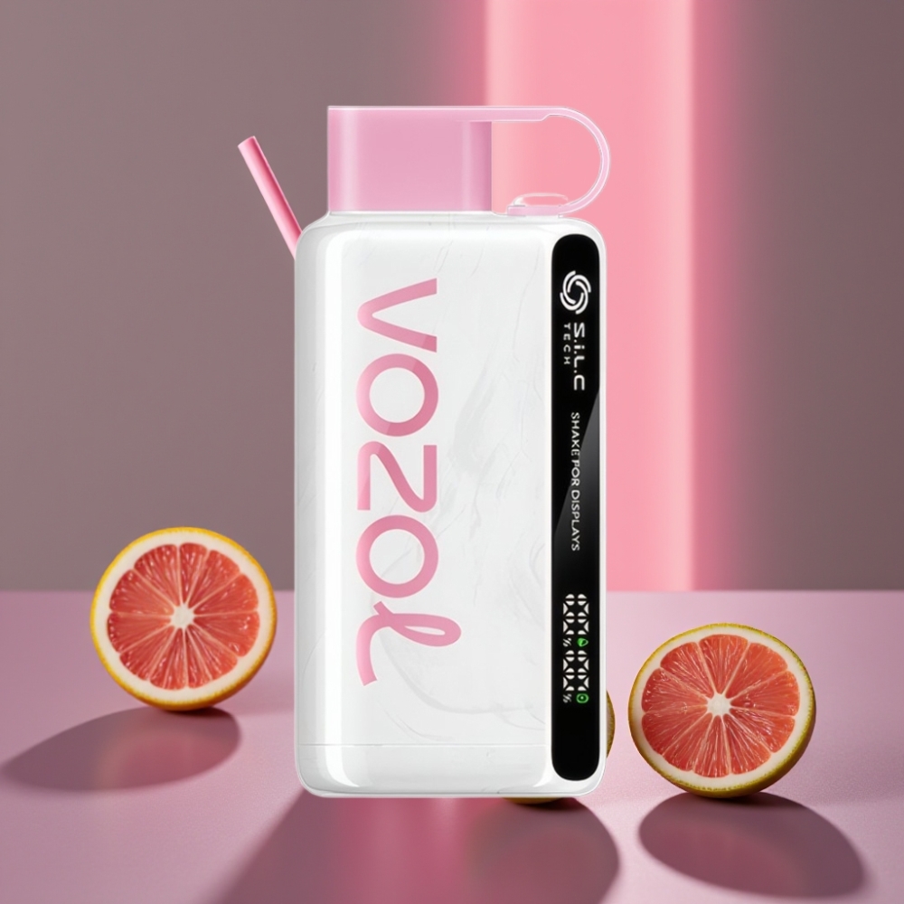 VOZOL STAR 9000/12000 Disposable Vape Růžová Limonáda S.i.L.C TECH, 650mAh, 30% rychlejší nabíjení