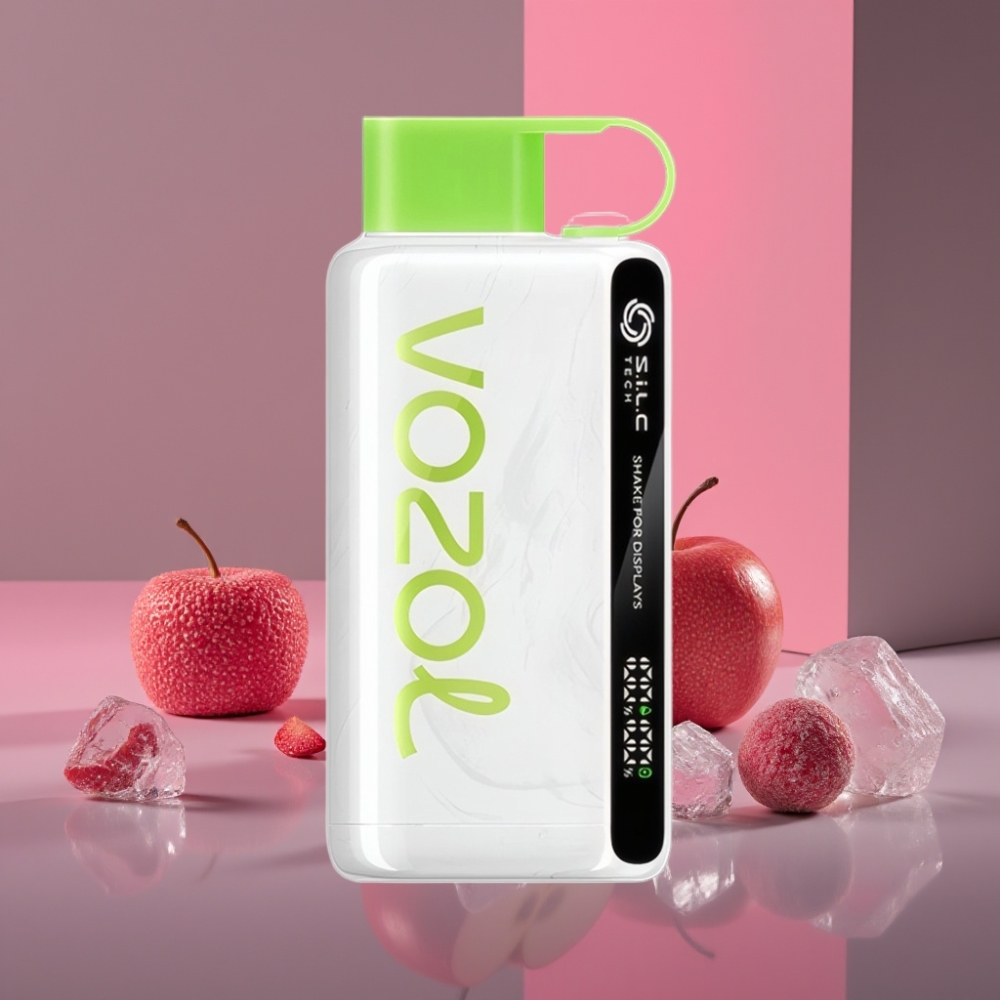 VOZOL STAR 9000/12000 Jednorázová Vape Kyselé Jablko Led s S.i.L.C TECH a 650mAh