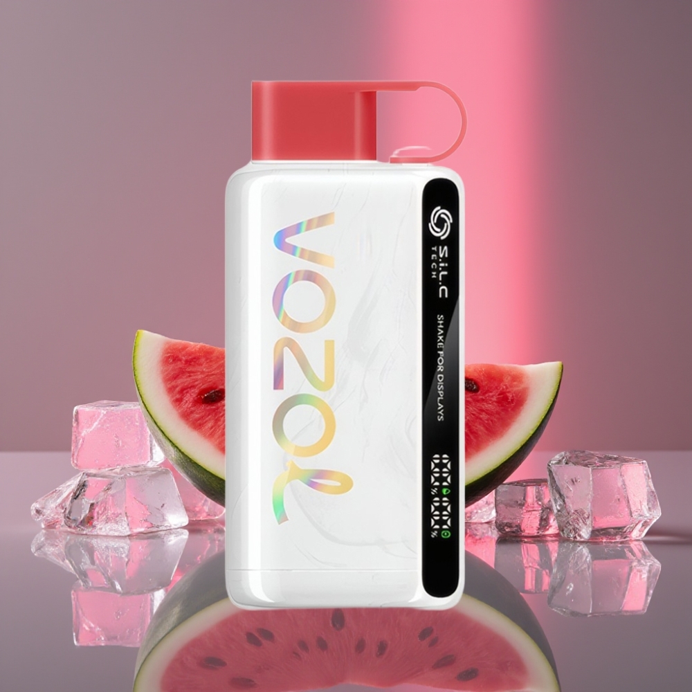 VOZOL STAR 9000/12000 Jednorázový Vape Melounový Led s S.i.L.C TECH, 650mAh, rychlé nabíjení