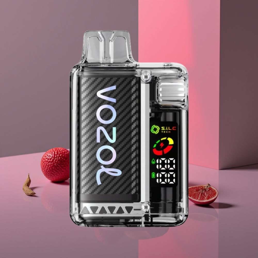 VOZOL Vista 20000 Puffs Dobíjecí Eko Vape Vanilkový Tabák OLED S.i.L.C Dual Mesh MCU 650mAh