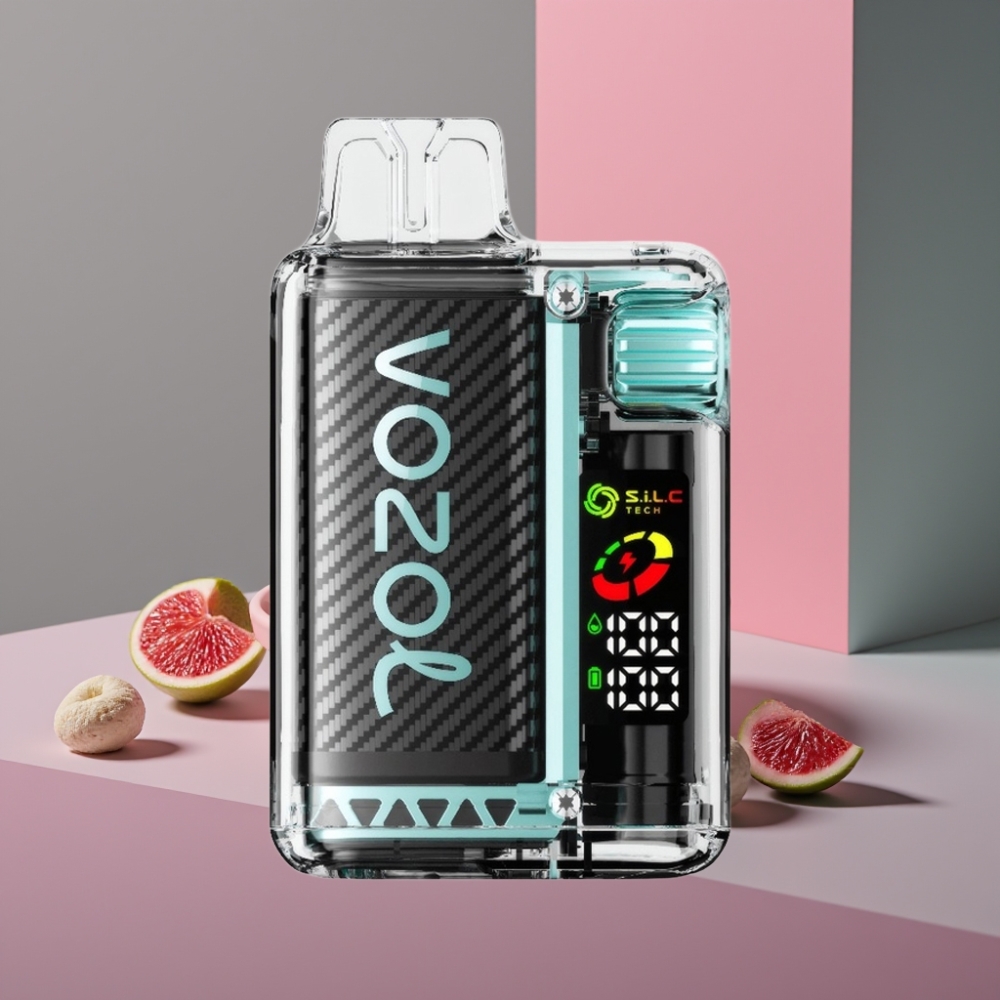 VOZOL Vista 20000 Puffs Měsíční Mátka Dobíjecí 650mAh OLED S.i.L.C Tech Dual Mesh MCU 65% PCR TPD MTL 6-level Watt