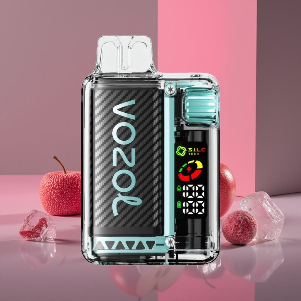 VOZOL Vista 20000 Puffs Nabíjecí Dispozitivní Vape Kyselé Jablko Led s OLED Displejem a 6-stupňovým Výkonem