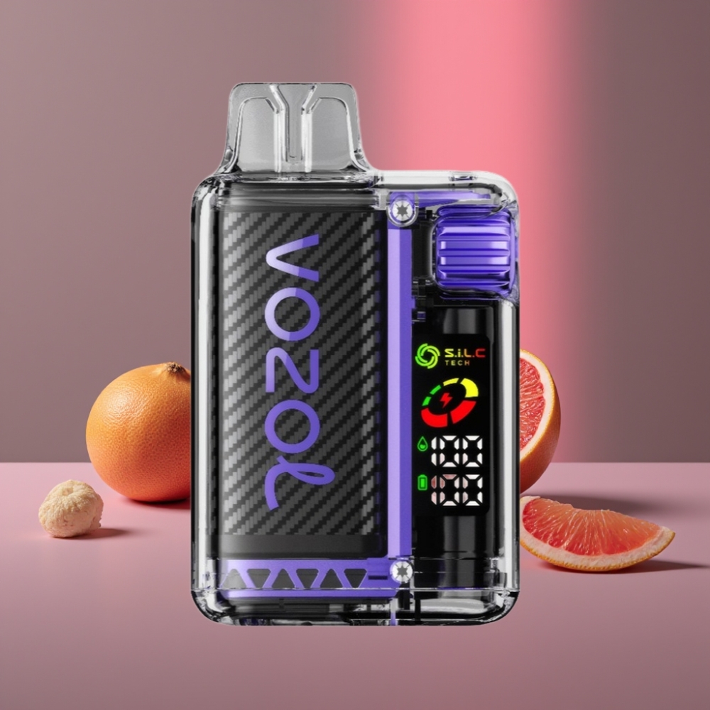 VOZOL Vista 20000 Puffs Nabíjecí Vape Bezinky Grep OLED MCU S.i.L.C Dual Mesh 650mAh 2% TPD PCR MTL