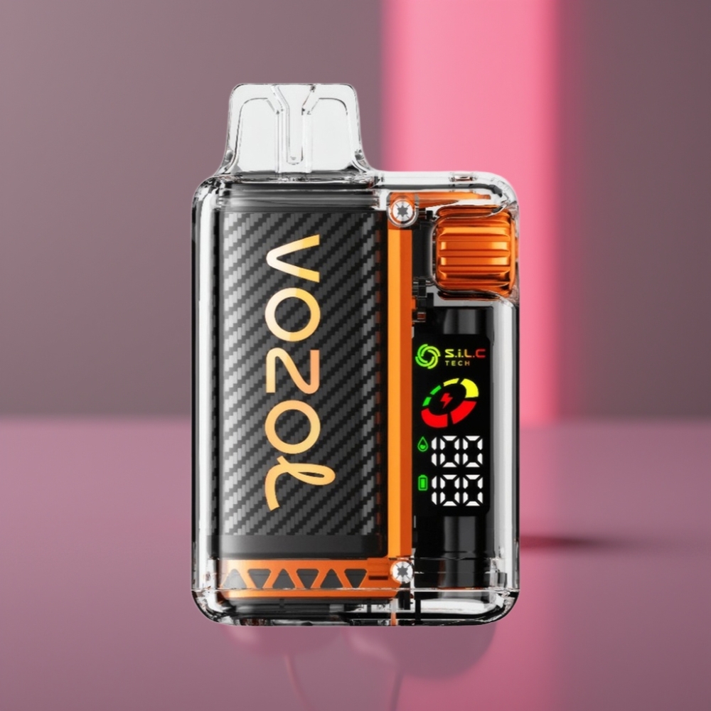 VOZOL Vista 20000 Puffs Obnovitelná Baterie 650mAh OLED Displej Dvojitá Síťovina S.i.L.C Tech Třešňová Kola