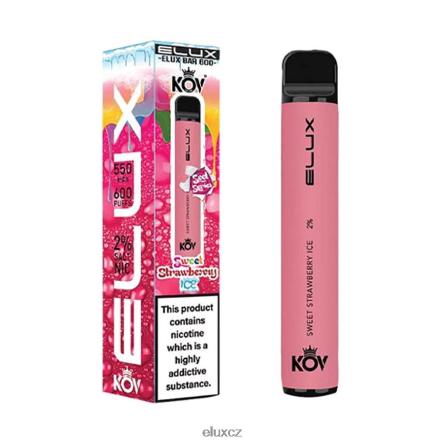 Elux Bar jednorázové vapky sladké série sladký jahodový led H228T2110 Elux Vape Near Me
