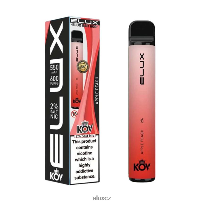 Elux Bar jednorázová vapka ze starší řady jablko broskev H228T2103 Elux Flavours CZ