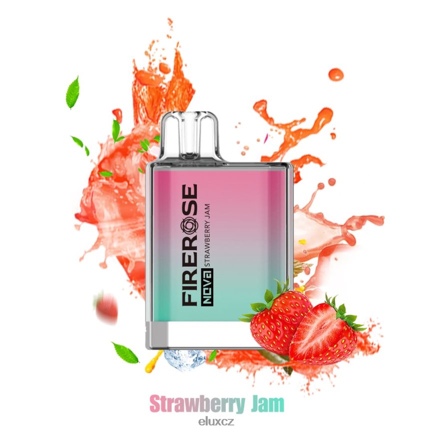 Elux Firerose Nova 600 vdechnutí jednorázové vapky Jahodová marmeláda H228T2113 Elux Flavours CZ