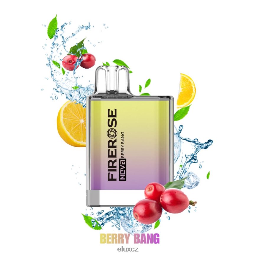 Elux Firerose Nova 600 vdechnutí jednorázové vapky berry bang H228T218 Elux Vape Reviews