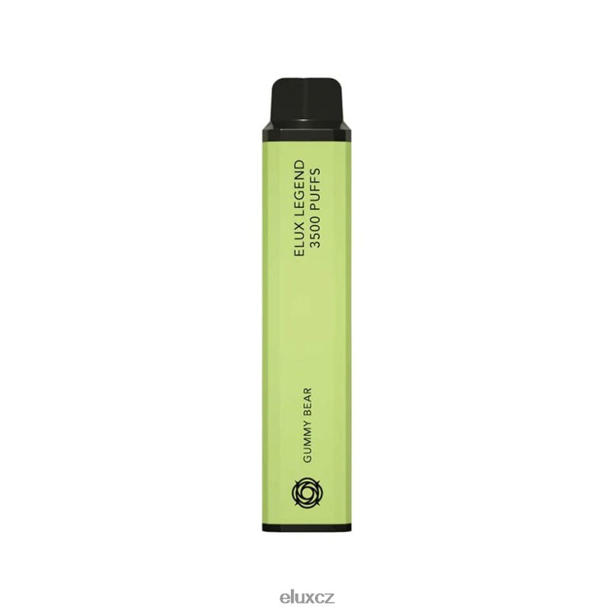 Elux Legend 3500 vdechů jednorázové vapky Gumový medvídek H228T261 Elux Vape Flavours